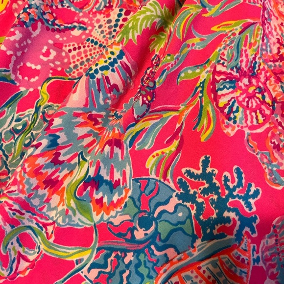 Lily Pulitzer Floral Faux Wrap Sundress Size 6 - Picture 7 of 9